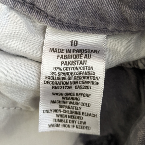 Aeropostale High Rise Shortie Jean Shorts - Size 10 - Picture 5 of 6